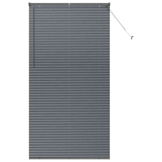 vidaXL Venetian Blinds Manual Dark Grey 220 x 120 cm Aluminium