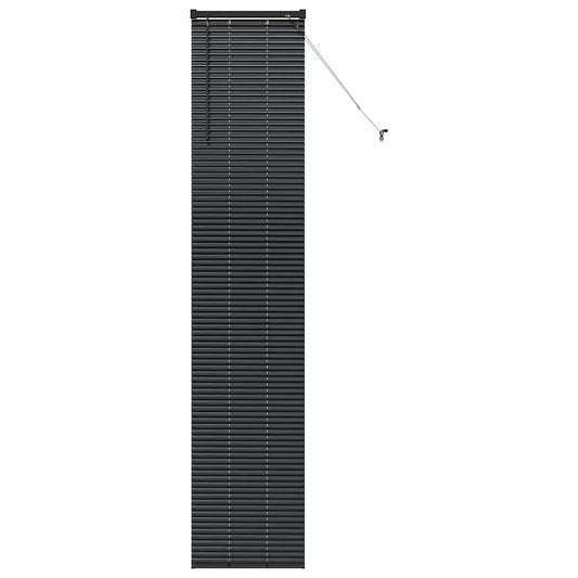 vidaXL Venetian Blind Black 220 x 40 cm 25 mm Aluminium