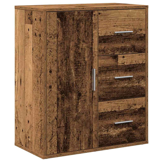 vidaXL Sideboard with Drawer Old Wood 60 x 31 x 70 cm Engineered Wood