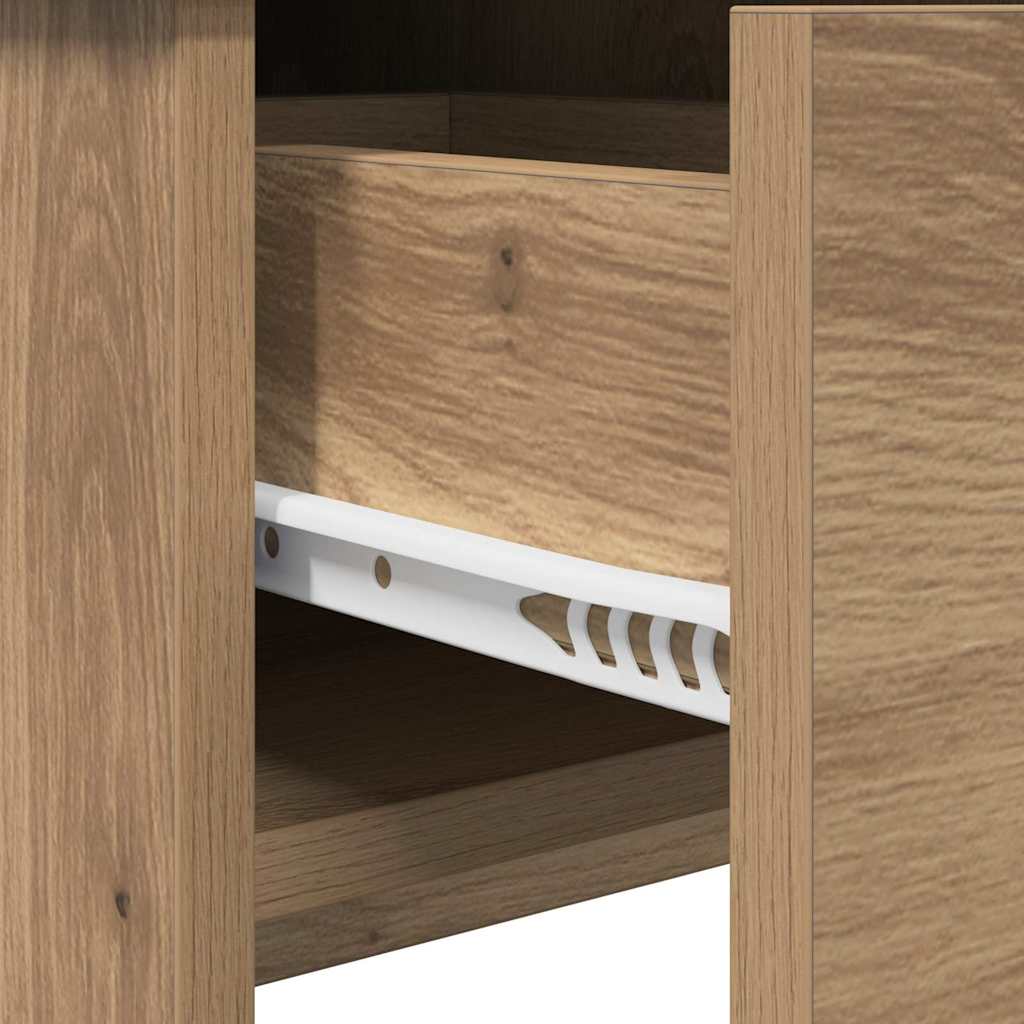 vidaXL Cosmetic Table Artisan Oak 100 x 45 x76 cm