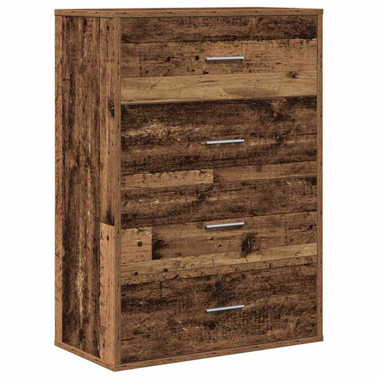 vidaXL Sideboard with Drawer Old Wood 60 x 31 x 84 cm Engineered Wood