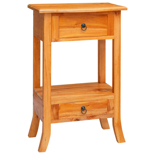 vidaXL Console Table Natural 50.5 x 30 x 75.5 cm Solid Mahogany Wood