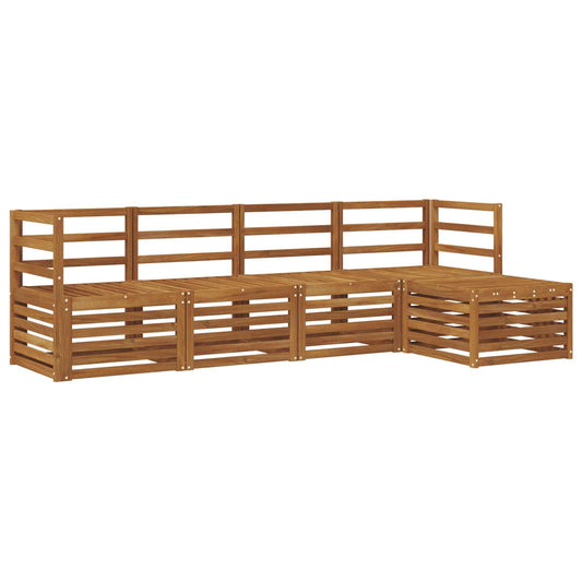vidaXL Outdoor Sofa Set 5 pcs Natural