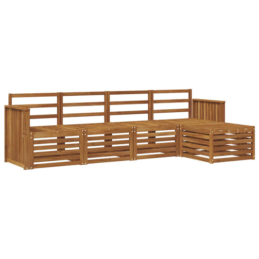 vidaXL Outdoor Sofa Set 5 pcs Natural