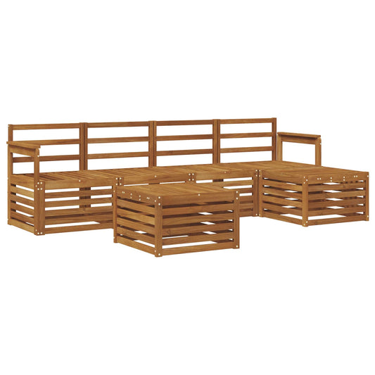 vidaXL Outdoor Sofa Set 6 pcs Natural