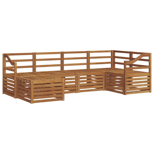 vidaXL Outdoor Sofa Set 6 pcs Natural Polyester