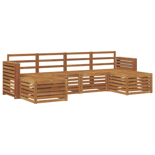 vidaXL Outdoor Sofa Set 6 pcs Natural