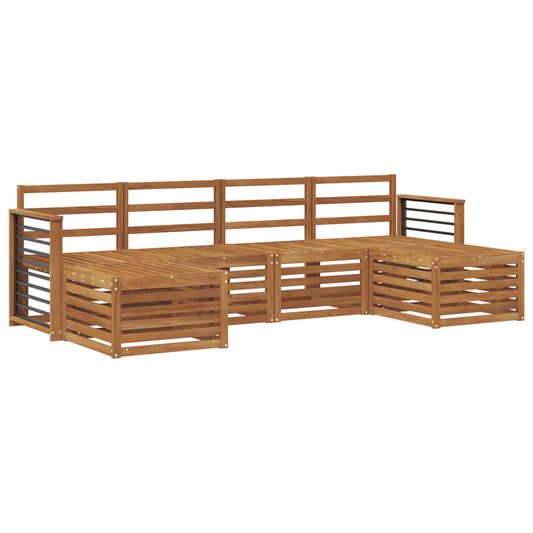 vidaXL Outdoor Sofa Set 6 pcs Natural