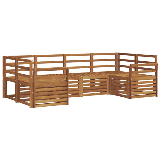 vidaXL Outdoor Sofa Set 6 pcs Natural