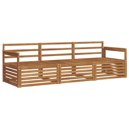 vidaXL Outdoor Sofa Set 3 pcs Natural