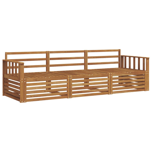 vidaXL Outdoor Sofa Set 3 pcs Natural