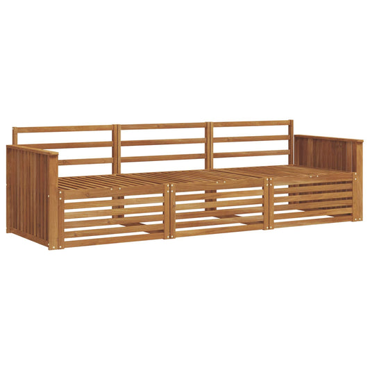 vidaXL Outdoor Sofa Set 3 pcs Natural