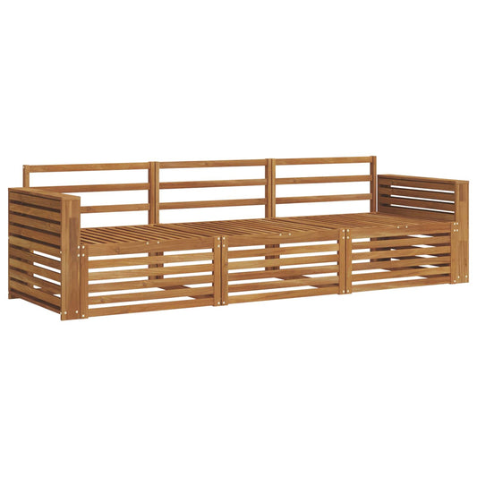 vidaXL Outdoor Sofa Set 3 pcs Natural