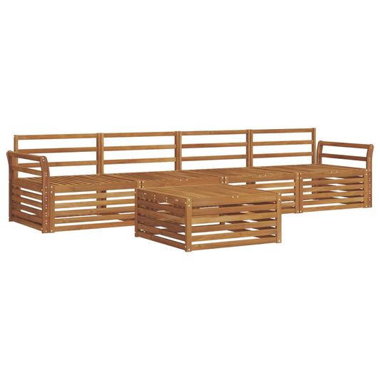 vidaXL Outdoor Sofa Set 5 pcs Natural Solid Acacia Wood