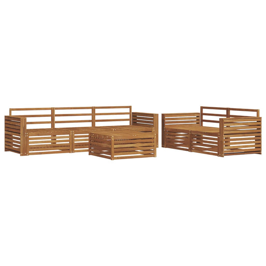 vidaXL Outdoor Sofa Set 6 pcs Natural Solid Acacia Wood