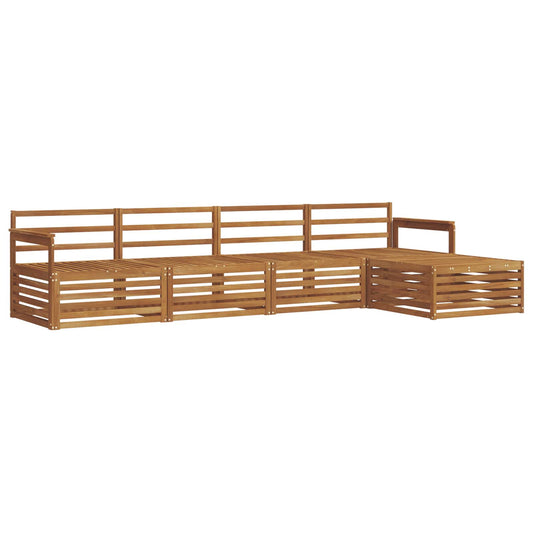vidaXL Outdoor Sofa Set 5 pcs Natural