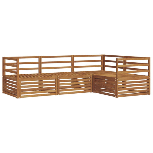 vidaXL Outdoor Sofa Set 4 pcs Natural