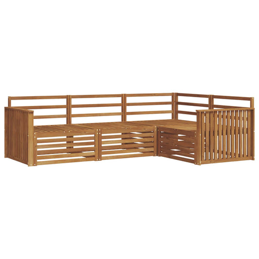vidaXL Outdoor Sofa Set 4 pcs Natural