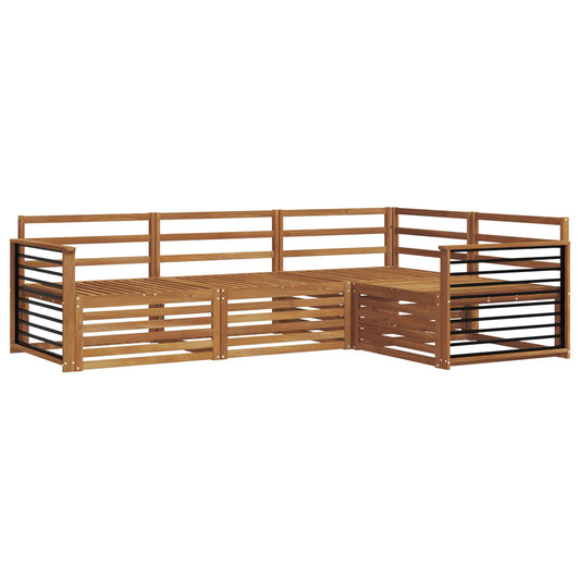 vidaXL Outdoor Sofa Set 4 pcs Natural