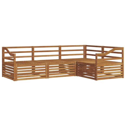 vidaXL Outdoor Sofa Set 4 pcs Natural