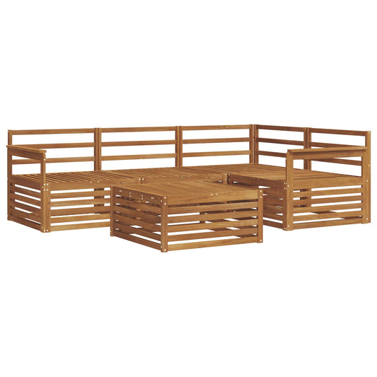 vidaXL Outdoor Sofa Set 5 pcs Natural Solid Acacia Wood