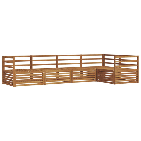 vidaXL Outdoor Sofa Set 5 pcs Natural Solid Acacia Wood