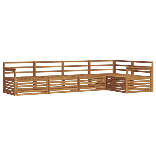 vidaXL Outdoor Sofa Set 5 pcs Natural Solid Acacia Wood
