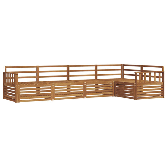 vidaXL Outdoor Sofa Set 5 pcs Natural Solid Acacia Wood