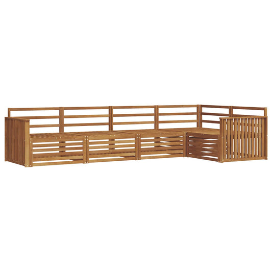 vidaXL Outdoor Sofa Set 5 pcs Natural Solid Acacia Wood