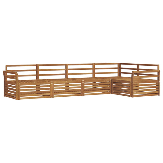 vidaXL Outdoor Sofa Set 5 pcs Natural Solid Acacia Wood