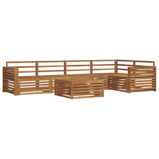 vidaXL Outdoor Sofa Set 6 pcs Natural Solid Acacia Wood