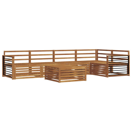 vidaXL Outdoor Sofa Set 6 pcs Natural Solid Acacia Wood