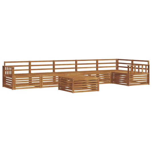 vidaXL Outdoor Sofa Set 7 pcs Natural