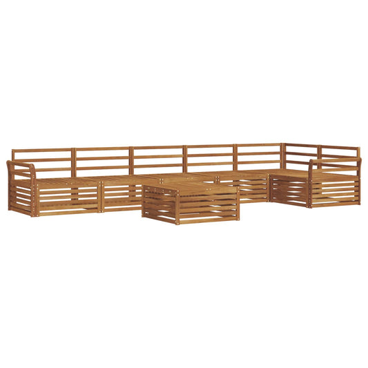 vidaXL Outdoor Sofa Set 7 pcs Natural