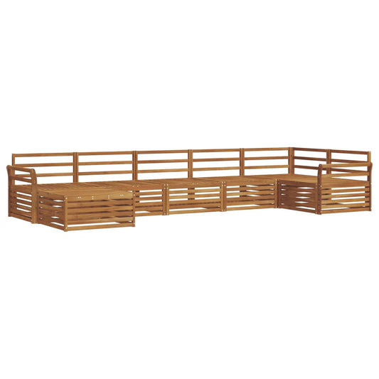 vidaXL Outdoor Sofa Set 7 pcs Natural