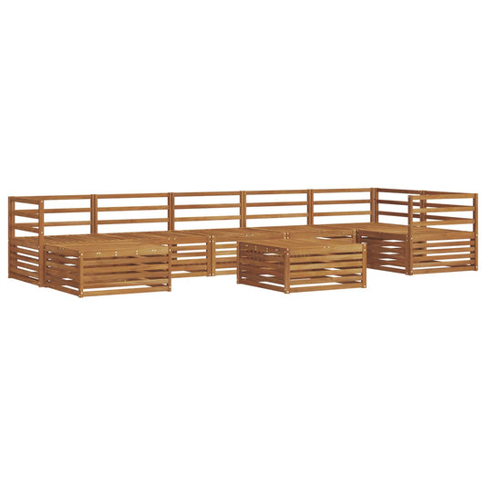 vidaXL Outdoor Sofa Set 8 pcs Natural