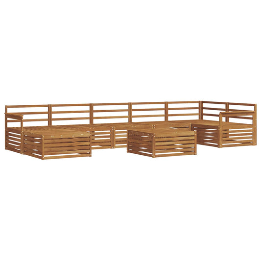 vidaXL Outdoor Sofa Set 8 pcs Natural