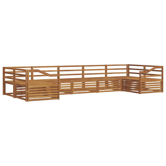 vidaXL Outdoor Sofa Set 7 pcs Natural