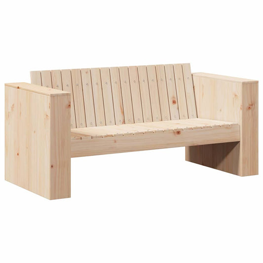 vidaXL Garden Sofa Natural 134 x 60 x 62 cm Solid Pine Wood