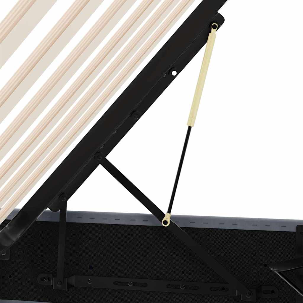 vidaXL Storage Bed with Mattress Dark Grey 153 x 203 cm Velvet