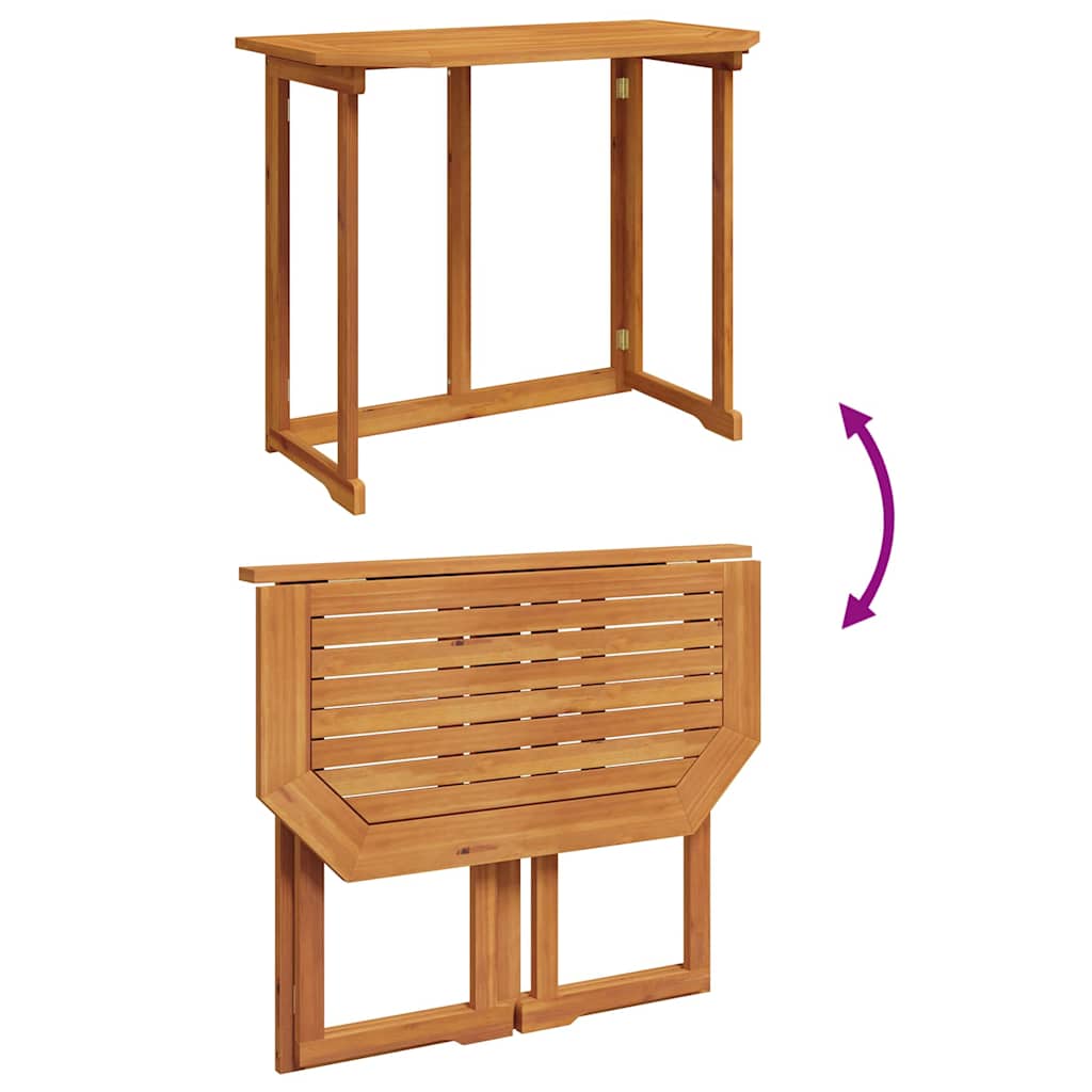 vidaXL Garden Bistro Set 3 pcs Brown Solid acacia wood