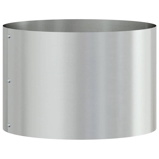 vidaXL Planter Ring Silver 30 x 30 x 20 cm Galvanised Steel