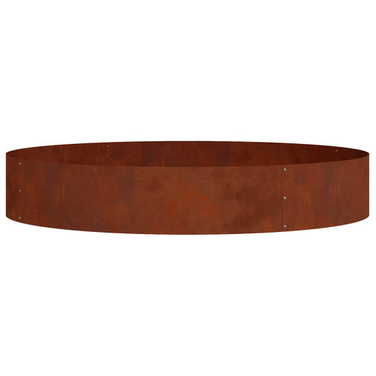 vidaXL Planter Ring Brown 120 x 120 x 20 cm Weathering Steel
