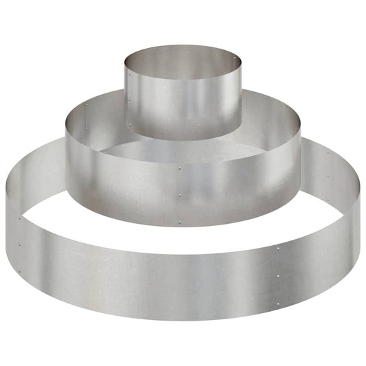 vidaXL Garden Planter Silver 120 x 120 x 20 cm Stainless Steel