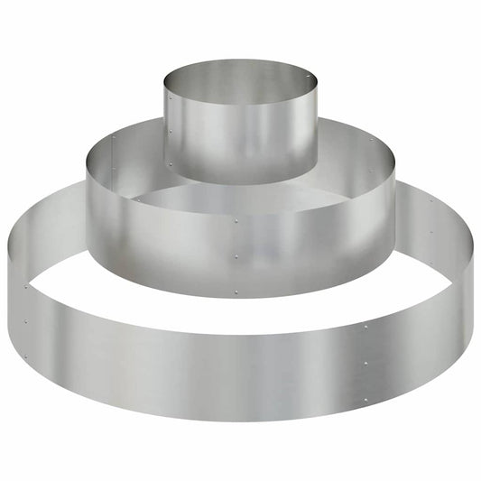 vidaXL Garden Planter Silver 120 x 120 x 20 cm Galvanised Steel