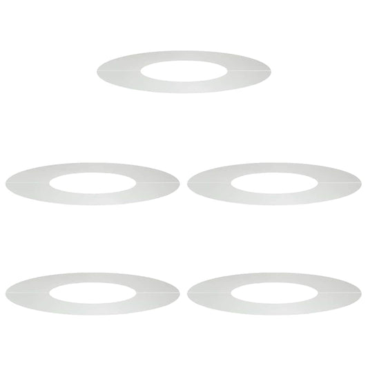 vidaXL suitable for Flat Tree Rings 5 pcs Silver Ø30/60 cm