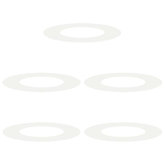 vidaXL suitable for Flat Tree Rings 5 pcs White Ø40 / 70 cm Steel