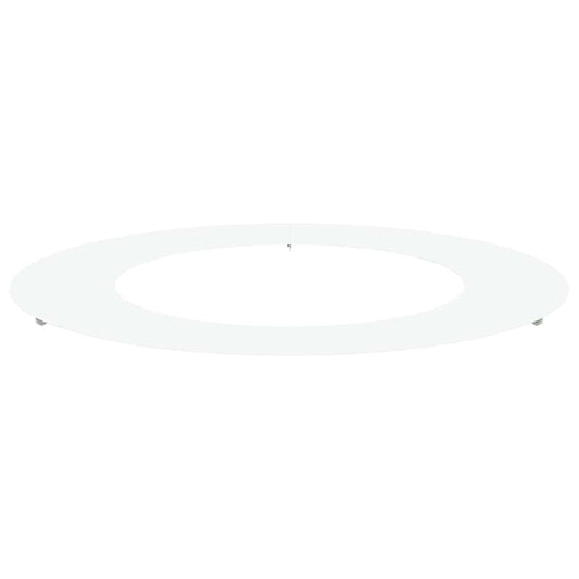 vidaXL suitable for Flat Tree Ring White Ø50 / 80 cm Steel