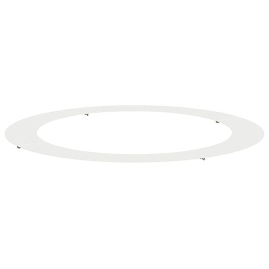 vidaXL suitable for Flat Tree Ring White Ø90 / 120 cm Steel