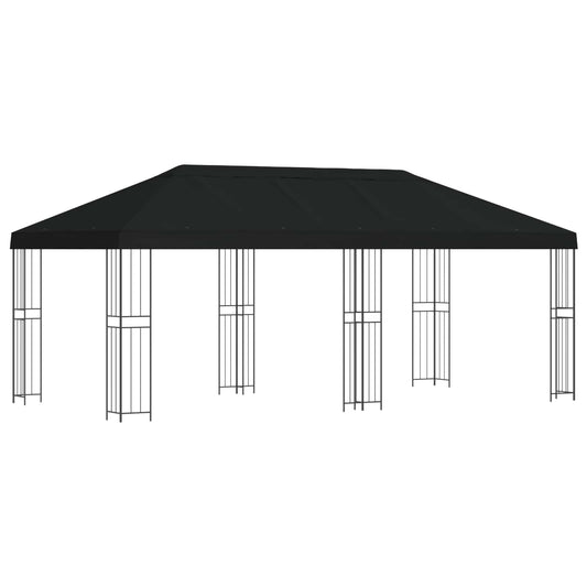 vidaXL 6 x 3 m Black Polyester and Steel 190